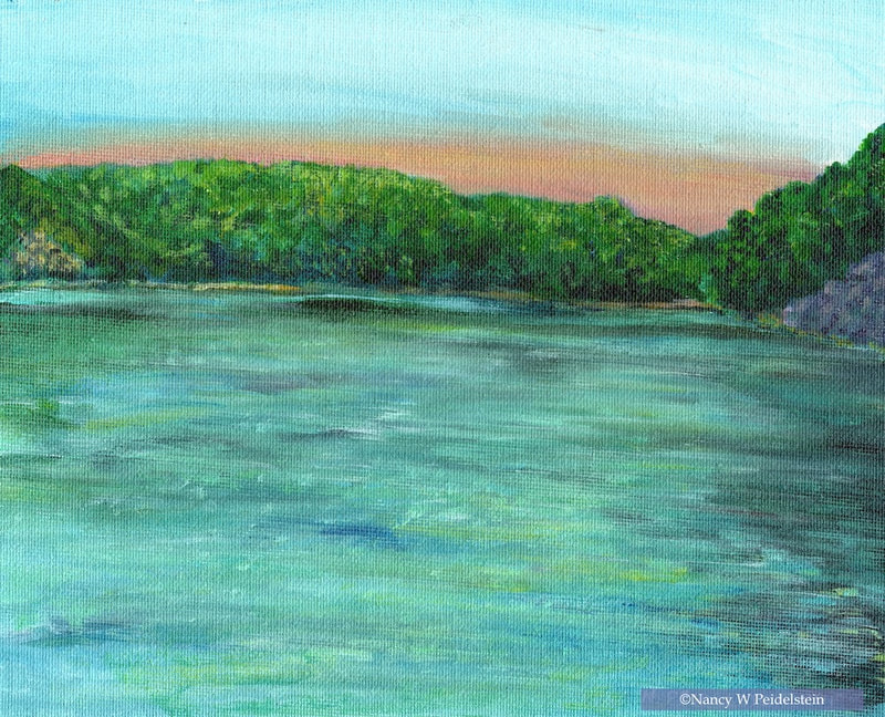 Painting with title Devil's Lake #58 - acrylic  8" x 10" $125  (contact for availability)